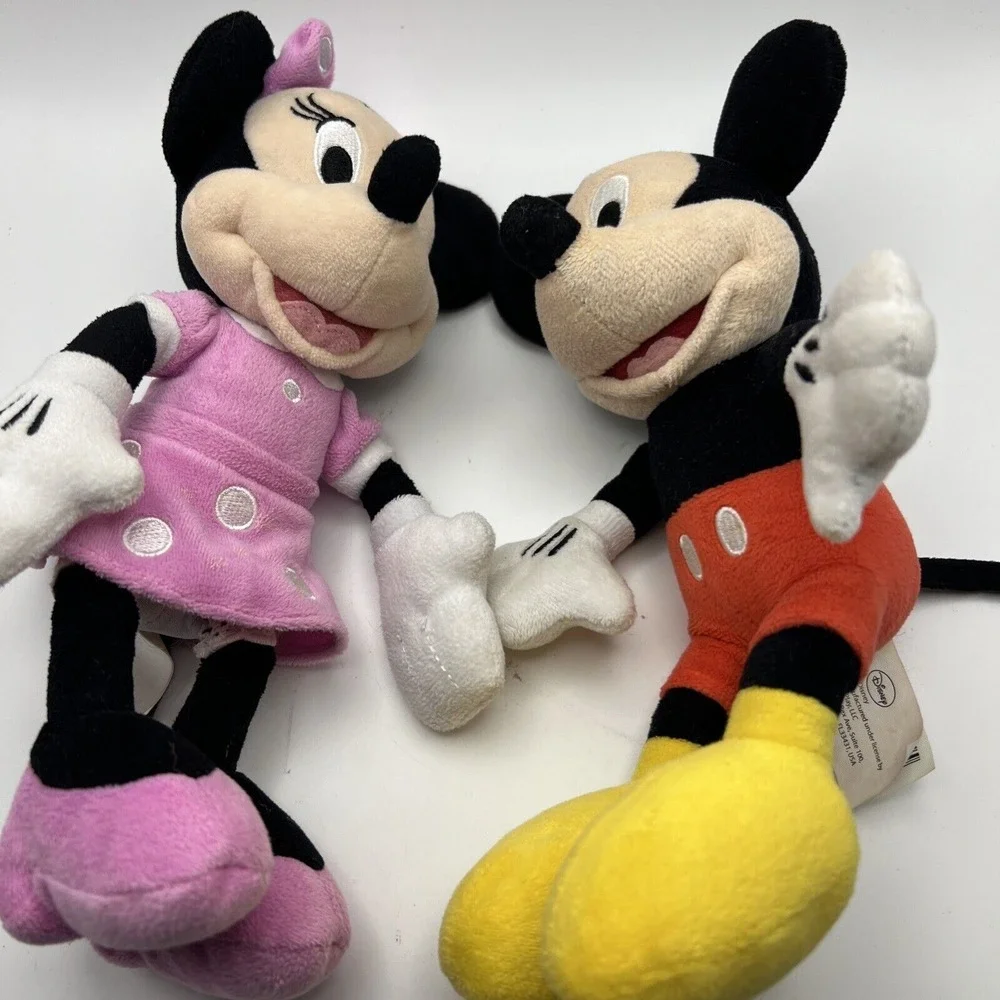 Disney Mickey Mouse And Minnie Mouse Just Play Stuffed Animal Plush‎